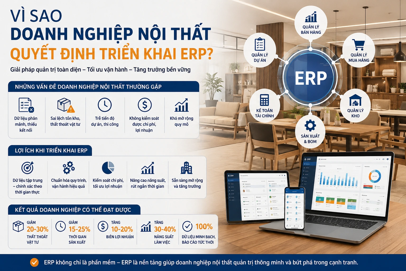 Vì sao doanh nghiệp quyết định triển khai ERP?